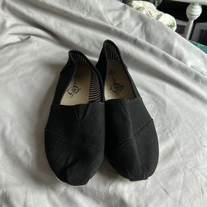 Women’s black loafers